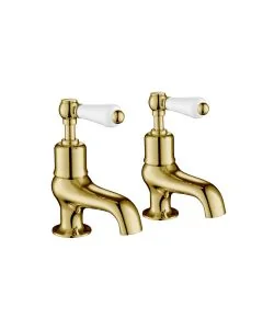 Grosvenor Lever Bath Taps Gold