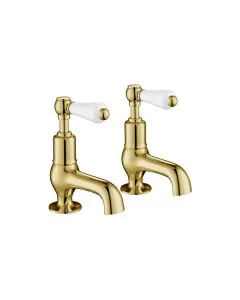 Grosvenor Lever Cloakroom Basin Taps Gold