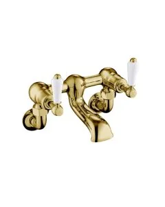 Grosvenor Lever Wall Bath Filler Gold