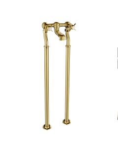 Grosvenor Pinch Freestanding Bath Filler Gold