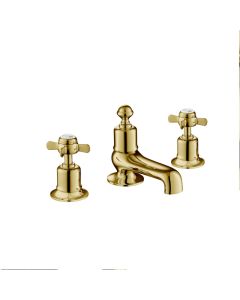 Grosvenor Pinch 3 Hole Bath Filler Gold