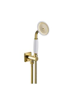 Grosvenor Wall Outlet Handset Shower Kit Gold