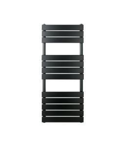 JTP Hix 1200 x 500 Straight Towel Rail Matt Black