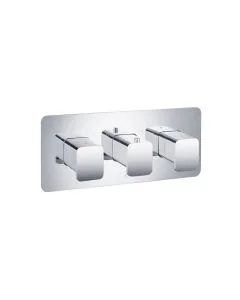 Hix 3 Lever 3 Way Shower Valve Chrome