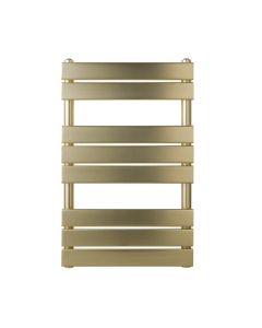 JTP Hix 800 x 500 Straight Towel Rail Brushed Brass