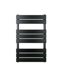 JTP Hix 800 x 500 Straight Towel Rail Matt Black