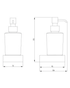 Hix Soap Dispenser Chrome