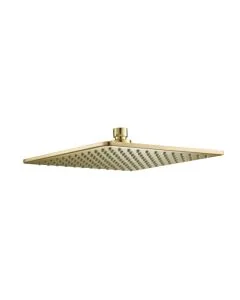 Hix Square 250mm Shower Head Brass