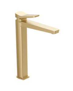 Hix Tall Basin Mixer Brass