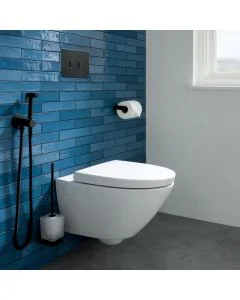 Hix Toilet Brush Holder Black