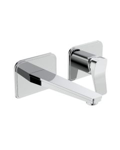 Hix Wall Mounted Basin Mixer Chrome