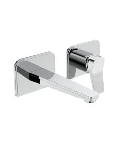 Hix Wall Mounted Basin Mixer Chrome