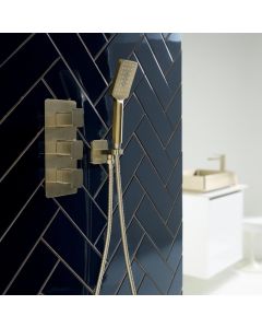 Hix Wall Outlet Handset Hose Kit Brass