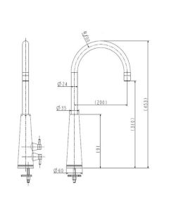 Livaro Kitchen Sink Mixer Tap Chrome