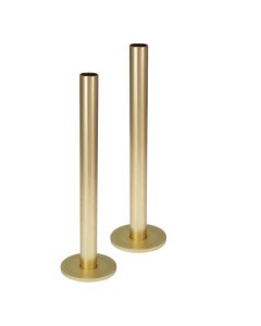 JTP Radiator Pipe and Flanges Brushed Brass
