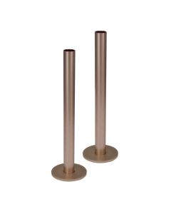 JTP Radiator Pipe and Flanges Brushed Bronze