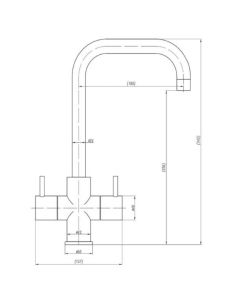 Profumi Kitchen Sink Mixer Tap Chrome