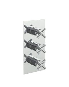 Solex 2-Way 3 Handle Shower Valve Chrome