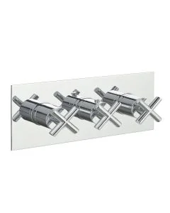 Solex 3 Way 3 Handle Shower Valve Chrome