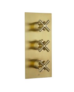 Solex 3-Way 3 Handle Shower Valve Brass