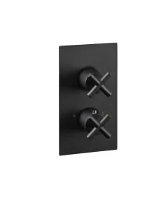 Solex 2 Way Thermostatic Shower Valve Black