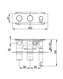 Solex 2 Way Shower Valve with Handset Chrome