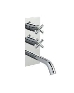 Solex Thermostatic Wall Bath Shower Mixer Chrome