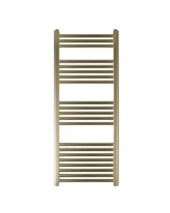 JTP VOS 1200 x 500 Straight Towel Rail Brushed Brass