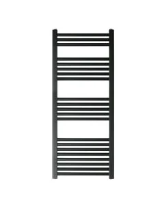 JTP VOS 1200 x 500 Straight Towel Rail Matt Black