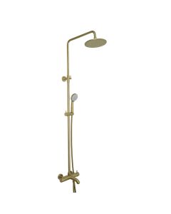 VOS 3 Way Thermostatic Shower Riser Kit Brass