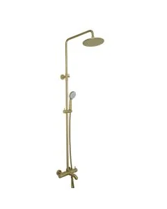 VOS 3 Way Thermostatic Shower Riser Kit Brass
