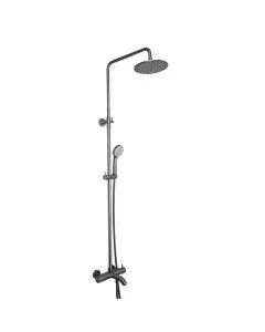 VOS 3 Way Thermostatic Shower Riser Kit Brushed Black