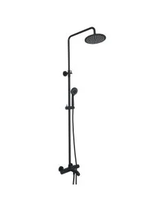 VOS 3 Way Thermostatic Shower Riser Kit Matt Black