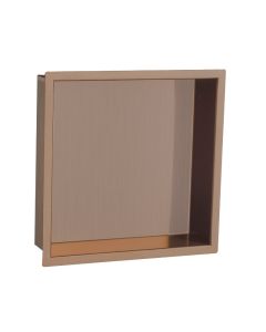 VOS Square Shower Niche Brushed Bronze
