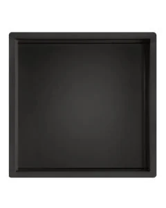 VOS Square Shower Niche Matt Black