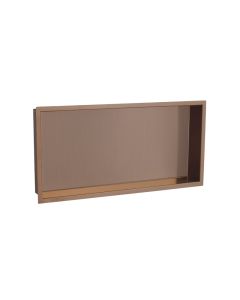 VOS Rectangular Shower Niche Brushed Bronze