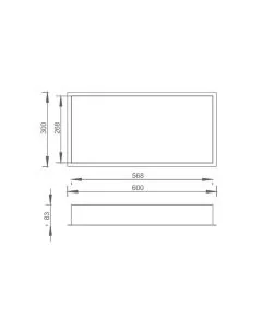 Florence Rectangular Shower Niche Chrome
