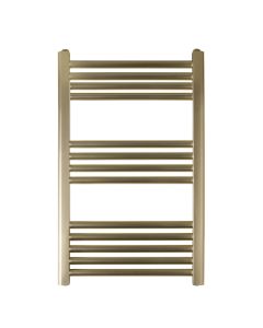 JTP VOS 800 x 500 Straight Towel Rail Brushed Brass