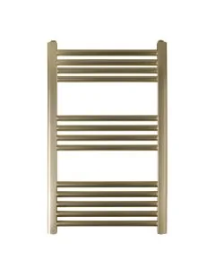 JTP VOS 800 x 500 Straight Towel Rail Brushed Brass