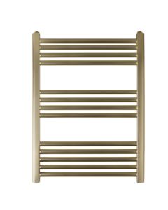 JTP VOS 800 x 600 Straight Towel Rail Brushed Brass