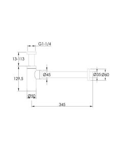 VOS Bottle Trap Brushed Bronze