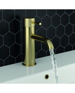 VOS Designer Handle Basin Mixer Brass