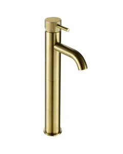 VOS Designer Handle Tall Basin Mixer Brass