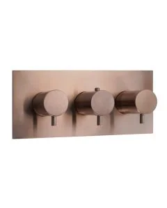 VOS 3 Lever 2 Way Horizontal Shower Valve Bronze