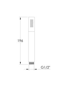 VOS Slim Shower Handset Bronze