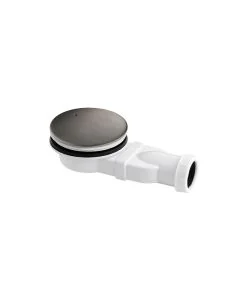 VOS Slim Shower Waste Brushed Black