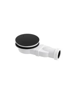 VOS Slim Shower Waste Matt Black