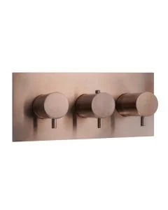 VOS 3 Lever 3 Way Horizontal Shower Valve Bronze
