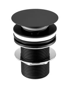 VOS Unslotted Basin Waste Matt Black