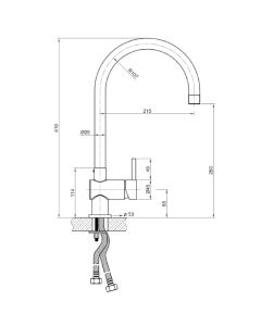 Zecca Single Lever Sink Mixer Tap Chrome